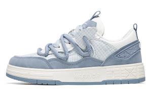 Кроссовки WARRIOR Skateboarding Shoes Unisex Low-top Light Blue, голубой