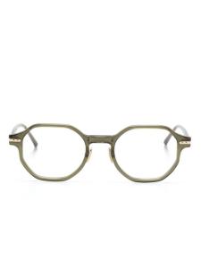 Linda Farrow очки Axis в геометричной оправе, серый