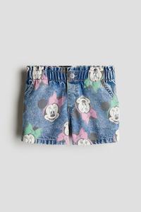 Свободные джинсовые шорты H&M, мультиколор