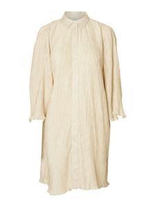 Платье-рубашка SELECTED SLFELMA, кремовый