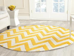 Ковер SAFAVIEH, 183 x 183 см, Cambridge Collection Gold / Ivory CAM139Q ручной работы шеврон премиум шерсть