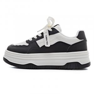 HUANQIU Женские противоскользящие балансные лоу-топы для скейтбординга белый черный - белый черный, цвет White Black