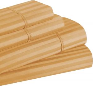 Superior Комплект постельного белья из египетского хлопка плотностью 400 нитей с полосатым дизайном Gold - Stripe