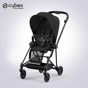 Cybex Коляска Saisaisi Mios3, реверсивная, раскладывающаяся, с высоким обзором, дышащая, легкая, складная зонтичная коляска, Magic Black, черный козырек, консультация доступна