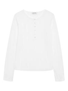 ANINE BING футболка Pia с длинными рукавами, белый