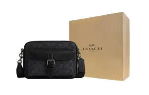 COACH Кожаная наплечная сумка через плечо