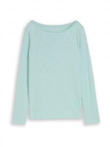 TOM TAILOR Лонгслив в светло-голубом цвете