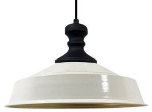 Подвесной светильник Bamyum Asletl Schwarz-Knob, 41x28x41 см цвет hochglanz cremeweiß/weiß