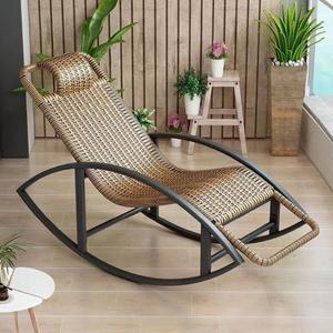Fantasy Кресло-качалка из ротанга, увеличенная модель double-layer gold, большой размер