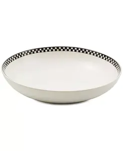 Сервировочная миска Courtly Check, 80 унций. Mackenzie-Childs, black/white