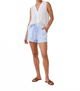 Льняные шорты с карманами в цвете Perennial Blue Bella Dahl, Perennial Blue