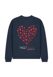 Толстовка SWEETHEART BACK PRINT UNISEX HEAVYWEIGHT Mira Paris, темно-синий
