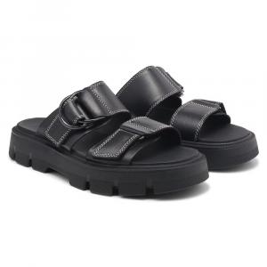 Шлепанцы на платформе Rein cb slide sandal Sorel, black/black