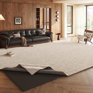 Budis Ковер 200х340 см для гостиной в винтажном французском стиле, съемный, моющийся, waterproof, с искусственной шерстяной поверхностью и утолщенным дном