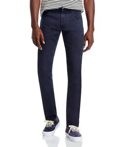 Хлопковые эластичные брюки-чинос Slim Fit с пятью карманами PT Torino, синий