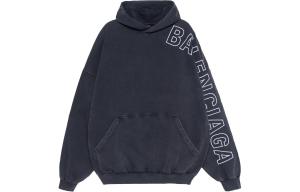Толстовка мужская Balenciaga Logo-embroidered, черный
