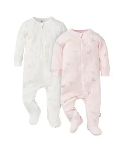 Комплект из 2 пижам для девочек, Ponies, 0-3 месяца Gerber, розовый