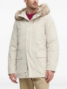 Куртка с капюшоном из искусственного меха Geox, белый