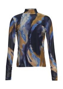 Лонгслив COMMA, Navy/Azure