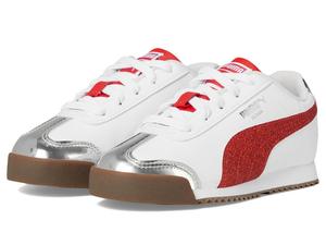 Кроссовки PUMA Kids Roma, Puma White/For All Time Red/Puma Silver