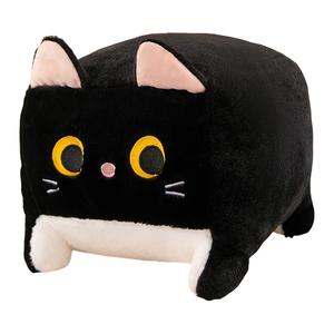 Милые плюшевые игрушки Cartoon Block Cat высотой 40 см FANNIKEER, черный