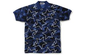 Рубашка поло унисекс A Bathing Ape, синий