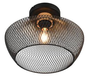 Светодиодный потолочный светильник MeineWunschleuchte dimmbar schwarz Holz, черный - коричневый - бук - 35 x 26 x 35 см