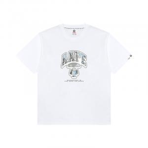 Футболка с принтом логотипа A Bathing APE Aape, белый