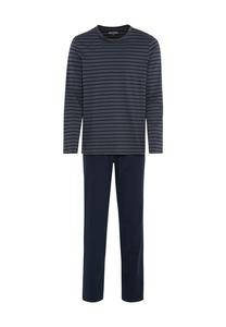 Повседневная пижама из хлопка в полоску Schiesser, серый
