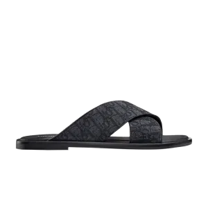 Кроссовки Dior Alias Sandal 'Dior Oblique - Black', черный