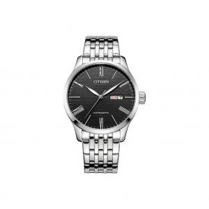 CITIZEN Часы Mechanical Movement Stainless Steel Strap Japanese / Korean Watch Men's Watch Black Dial, Black Dial Official Supply