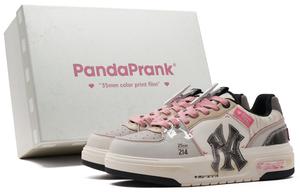 MLB Массивные кроссовки для скейтбординга Unisex с противоскользящей подошвой и устойчивостью к износу, низкие, бежево-коричневые