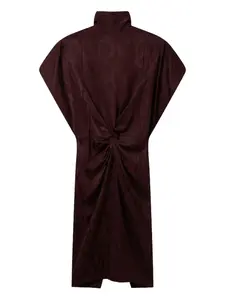 Платье миди со змеиным принтом Stella Mccartney, красный