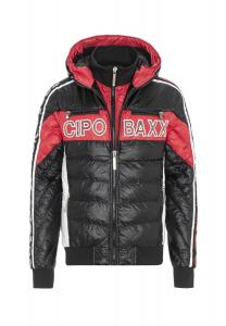 Стеганая куртка спортивного дизайна CIPO & BAXX, черный