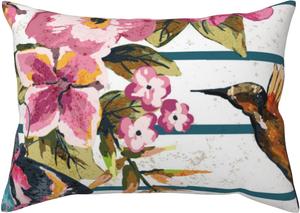 Pevtufa Наволочка с принтом птиц и цветов Bird and Floral