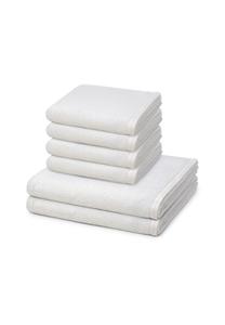 Набор полотенец Vossen Vegan Life, 6 штук, 100x50/140x67 см, белый