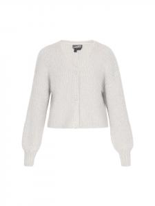 DreiMaster Женский кардиган серого меланжевого цвета