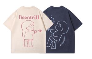 Футболка Unisex 2 шт BEENTRILL, Верблюжий+Серый