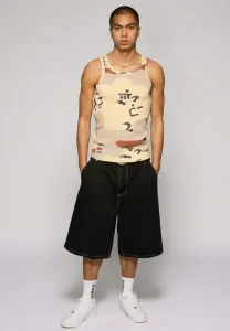 Джинсовые шорты в стиле бетонных джунглей Grimey, Washedblack