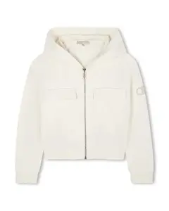 Хлопковая толстовка для девочки Michael Kors, кремовый