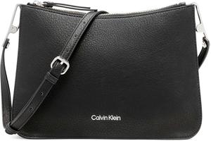 Сумка-мессенджер через плечо Calvin Klein Sonoma Bubble Lamb Novelty, Black/Silver Combo