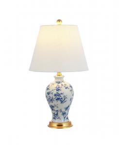 Настольная светодиодная лампа Grace Floral Classic Jonathan Y, синий