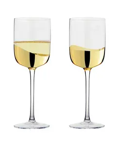 Набор из 2 бокалов для вина Wave Anton Studio Designs, gold