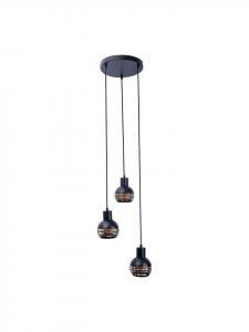 Näve Подвесной светильник "CASCO" черного цвета - (Д)25 см x (Ш)25 см x (В)120 см