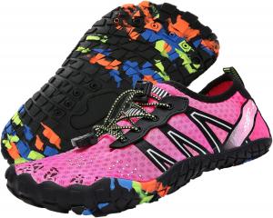 Водные тапочки для мужчин и женщин, обувь босиком для улицы, пляжа, аква, плавания, бассейна, реки, быстросохнущая, для лодок, рыбалки, дайвинга, серфинга, йоги и аэробики Maxome, розовый