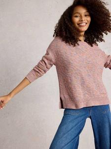 Свитер Victoria из крученой пряжи White Stuff, Pink/Multi