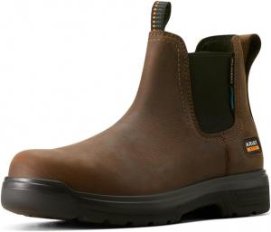 Мужские ботинки Ariat Turbo Chelsea с водонепроницаемым верхом и углеродным носком, коричневый