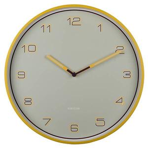 Настенные часы Karlsson Numbers, 40x40x40 см, желтый