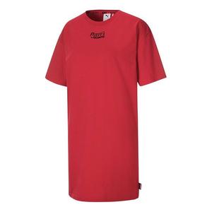 Платье (WMNS) PUMA x Mr Doodle Short Sleeve Dress Red