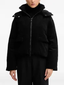 Куртка с капюшоном из вельвета Armani Exchange, черный